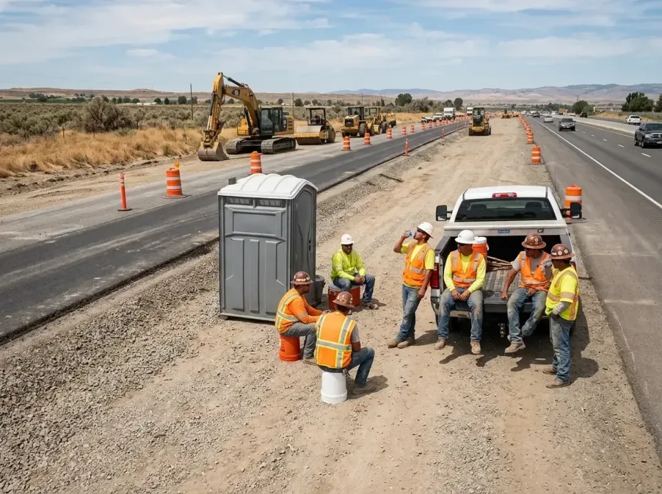 highway-road-construction-crew-007 — frequently asked questions, Porta Potty and Restroom Rentals in Sutherlin, OR